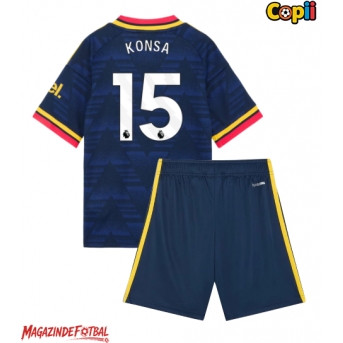 Arsenal Ezri Konsa #15 Echipament de Fotbal Replică 2026-27 Copii Deplasare (+ Șorturi)